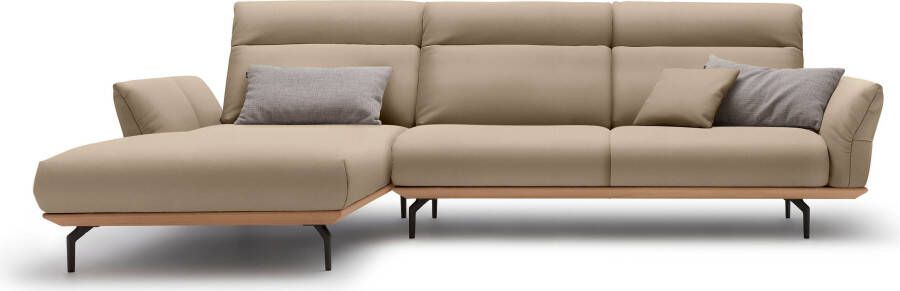 OTTO Creation BY ROLF BENZ Hoekbank Hs.460 Sokkel in eiken onderstel in umbra grijs breedte 318 cm - Foto 9