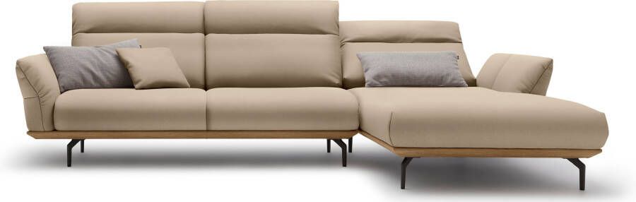 OTTO Creation BY ROLF BENZ Hoekbank Hs.460 Sokkel in walnotenhout onderstel in umbra grijs breedte 318 cm - Foto 10