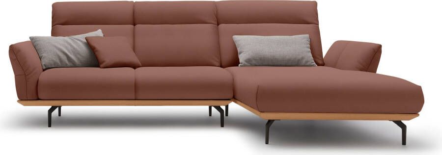 OTTO Creation BY ROLF BENZ Hoekbank Hs.460 Sokkel in eiken gegoten aluminium poten in umbra grijs breedte 298 cm - Foto 12