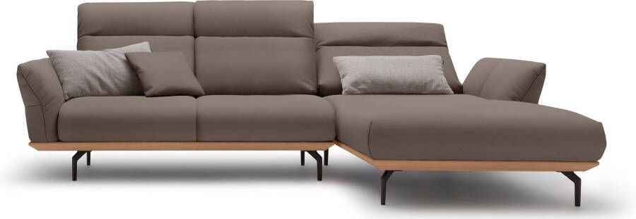 OTTO Creation BY ROLF BENZ Hoekbank Hs.460 Sokkel in eiken gegoten aluminium poten in umbra grijs breedte 298 cm - Foto 12