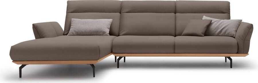 OTTO Creation BY ROLF BENZ Hoekbank Hs.460 Sokkel in eiken onderstel in umbra grijs breedte 318 cm - Foto 10