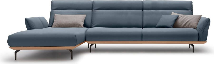 OTTO Creation BY ROLF BENZ Hoekbank Hs.460 Sokkel in eiken onderstel in umbra grijs breedte 338 cm - Foto 12