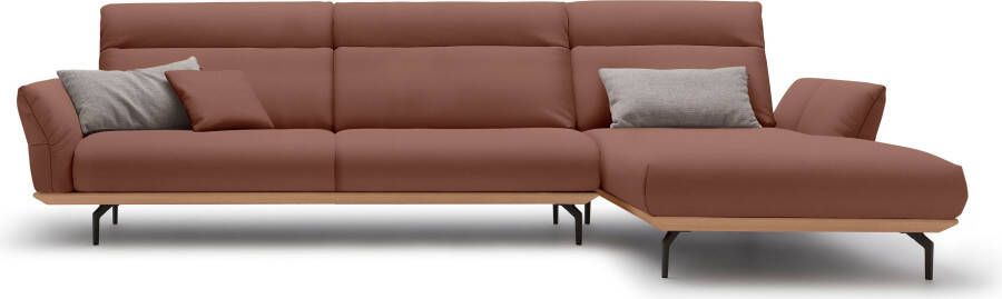 OTTO Creation BY ROLF BENZ Hoekbank Hs.460 Sokkel in eiken onderstel in umbra grijs breedte 338 cm - Foto 13