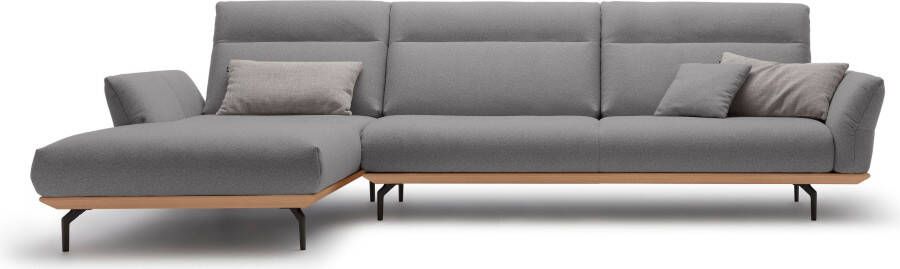 OTTO Creation BY ROLF BENZ Hoekbank Hs.460 Sokkel in eiken onderstel in umbra grijs breedte 338 cm - Foto 11