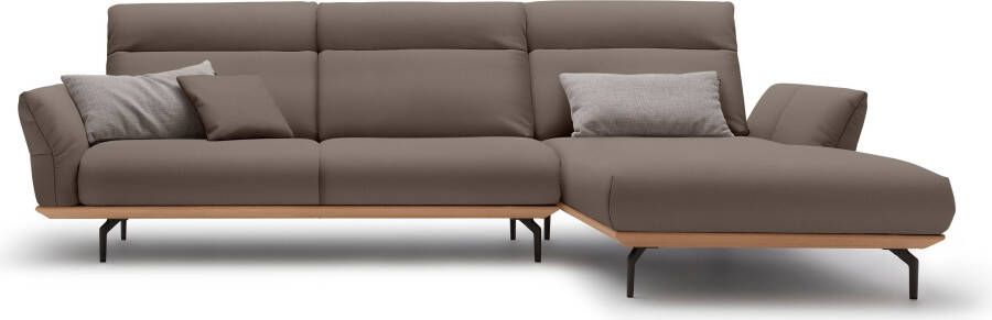 OTTO Creation BY ROLF BENZ Hoekbank Hs.460 Sokkel in eiken onderstel in umbra grijs breedte 318 cm - Foto 12