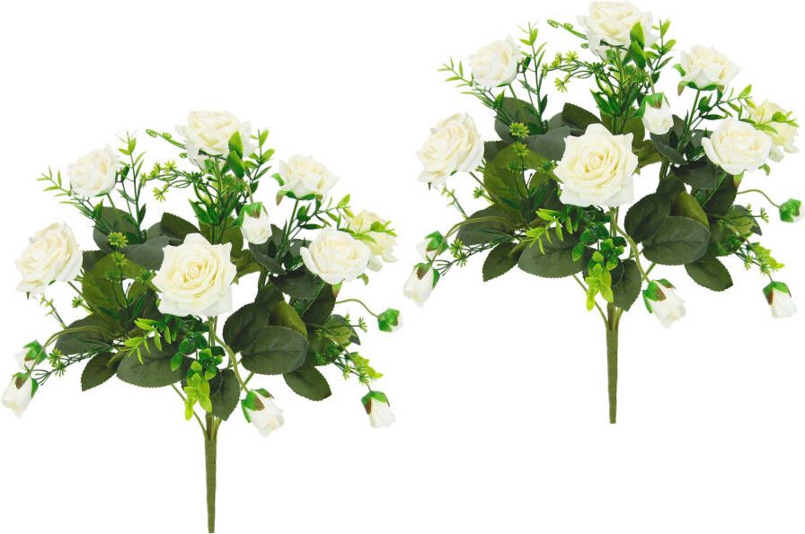 I.GE.A. Boeket kunstbloemen Wilde rozen (2 stuks)