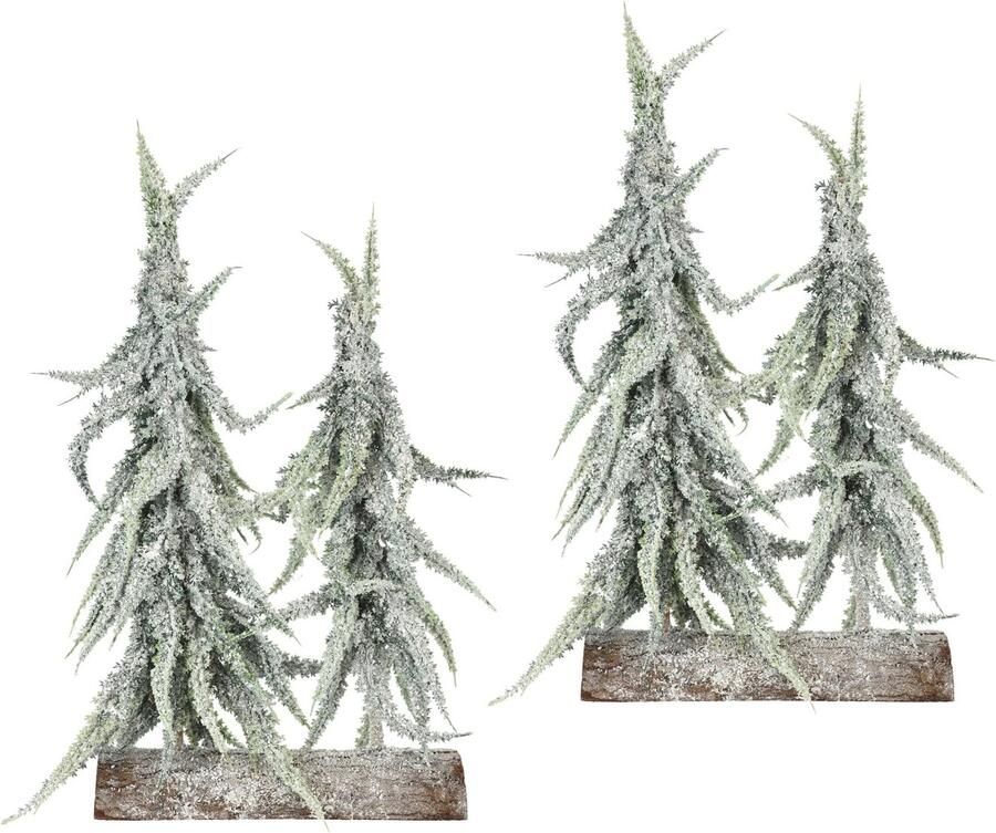 I.GE.A. Deco-boom Kerstdecoratie kerstboom (set 2 stuks) - Foto 4