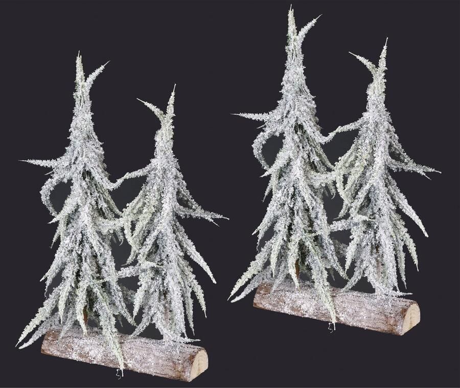 I.GE.A. Deco-boom Kerstdecoratie kerstboom (set 2 stuks) - Foto 3
