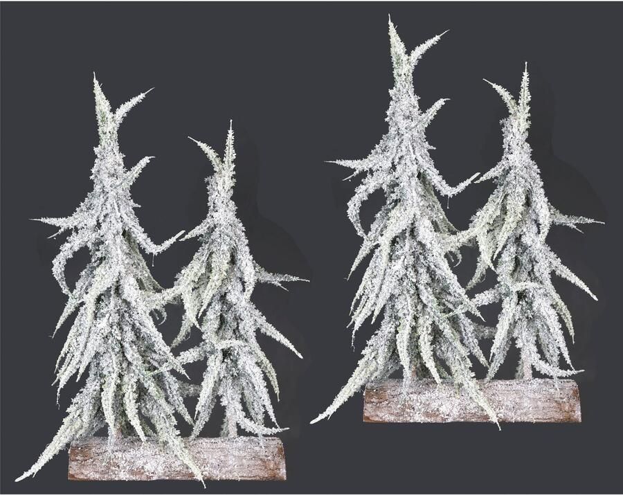 I.GE.A. Deco-boom Kerstdecoratie kerstboom (set 2 stuks) - Foto 5