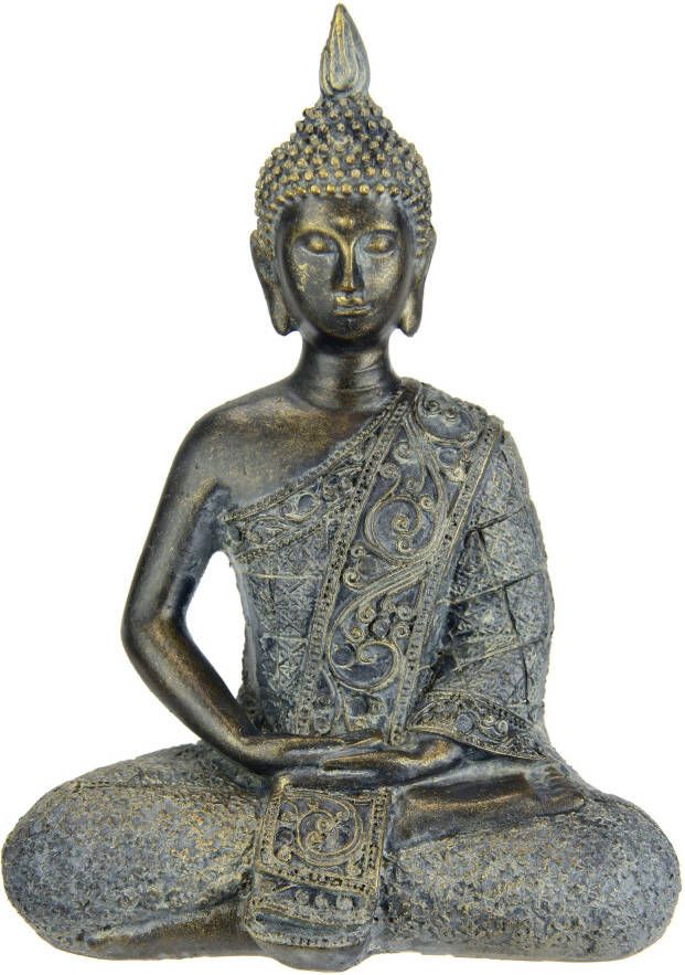 I.GE.A. Decoratief figuur Buddha Figur sitzend meditierend Statue Figuren Skulptur (1 stuk) - Foto 3