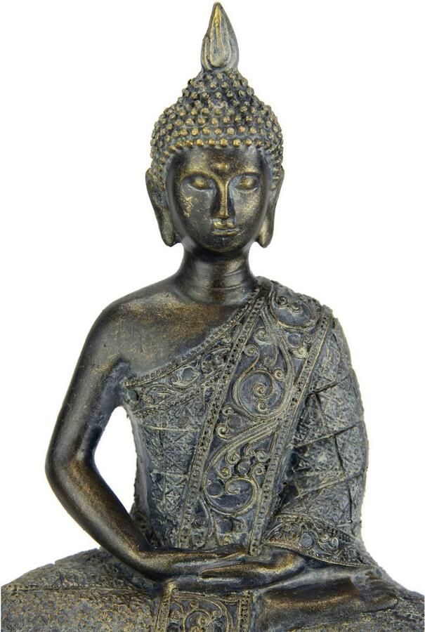 I.GE.A. Decoratief figuur Buddha figuur zittend mediterend standbeeld figuren sculptuur (1 stuk)