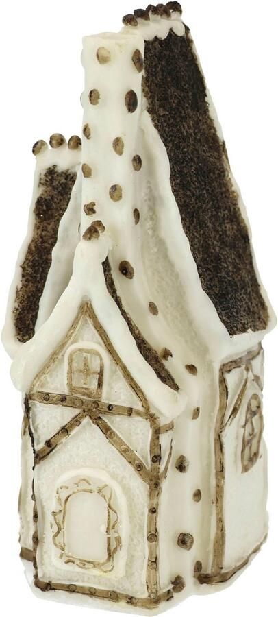 I.GE.A. Decoratief figuur Huis Kerstdecoratie van polyresin hoogte ca. 24 cm (1 stuk) - Foto 4