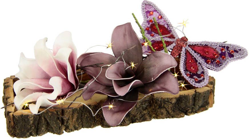 I.GE.A. Decoratief object Zachte magnolia vlinder - Foto 2