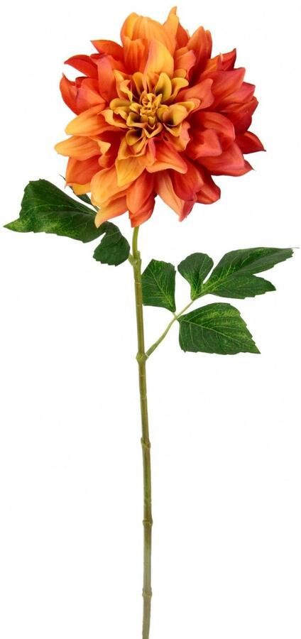 I.GE.A. Kunstbloem Dahlia Enkele bloem steelbloem 3-delige set (3 stuks) - Foto 3