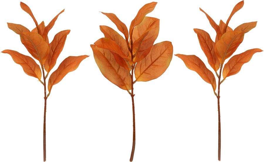 I.GE.A. Kunstbloem Kunstmatige herfstbladeren-bos Kunstplant boeketten herfstdecoratie bloemdecoratie herfstbladeren (2 stuks) - Foto 4