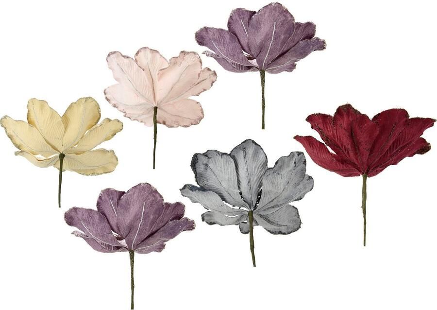 I.GE.A. Kunstbloem MAGNOLIE Kunstbloem decoratieve bloem 6-delige set (6 stuks) - Foto 7