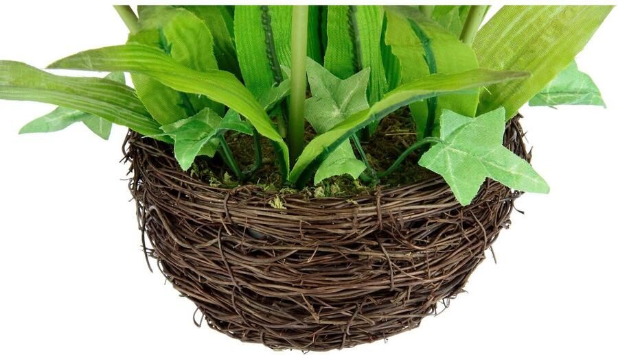 I.GE.A. Kunstbloem Tulp In het wilgennest bloem papegaaientulp bloei paasdecoratie - Foto 2