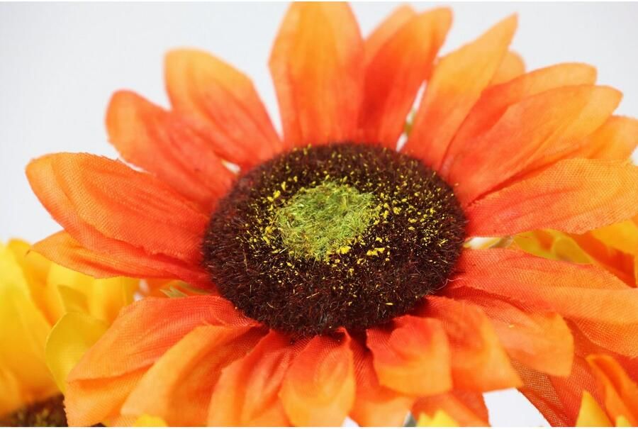 I.GE.A. Kunstbloem Zonnebloemen in gieter Herfstdecoratie herfstbloemen (1 stuk) - Foto 3