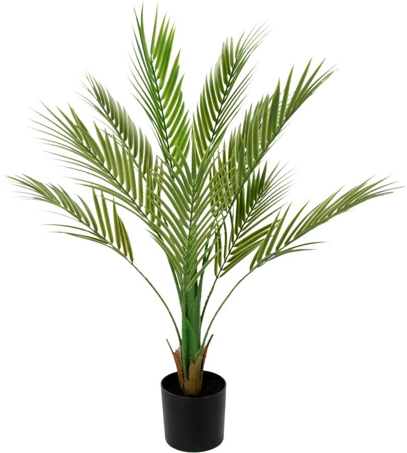 I.GE.A. Kunstboom Areca palm in pot kunstmatig kunstpalm kunstplant Kunstboom decoratieve plant kamerplant kamerpalm tropische groene plant (1 stuk)