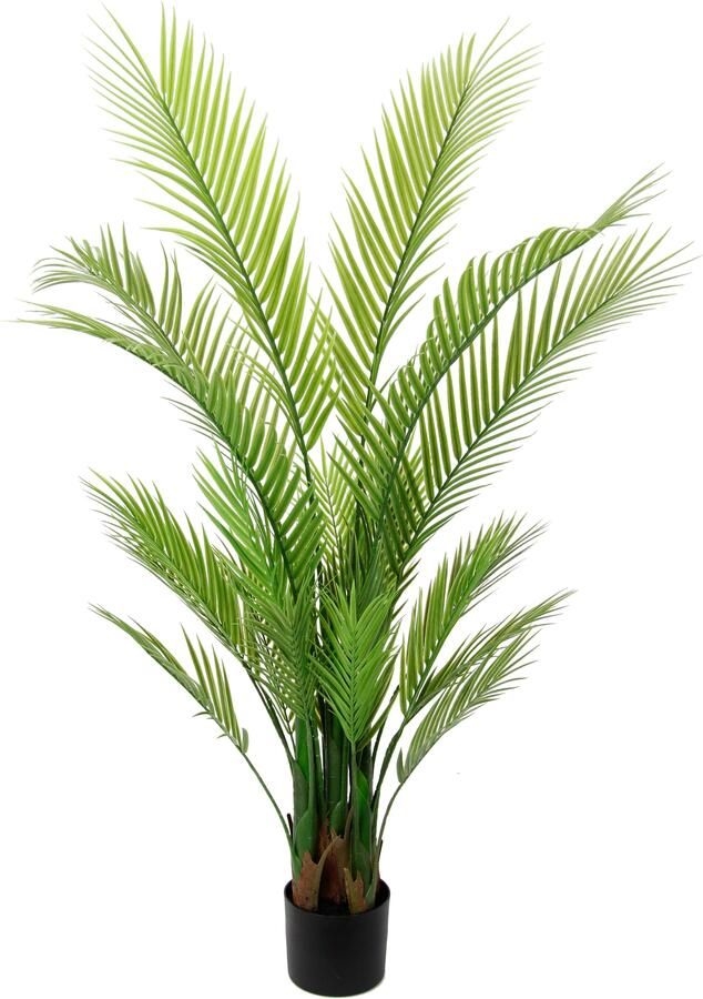 I.GE.A. Kunstboom Areca palm in pot kunstmatig kunstpalm kunstplant Kunstboom decoratieve plant kamerplant kamerpalm tropische groene plant (1 stuk)