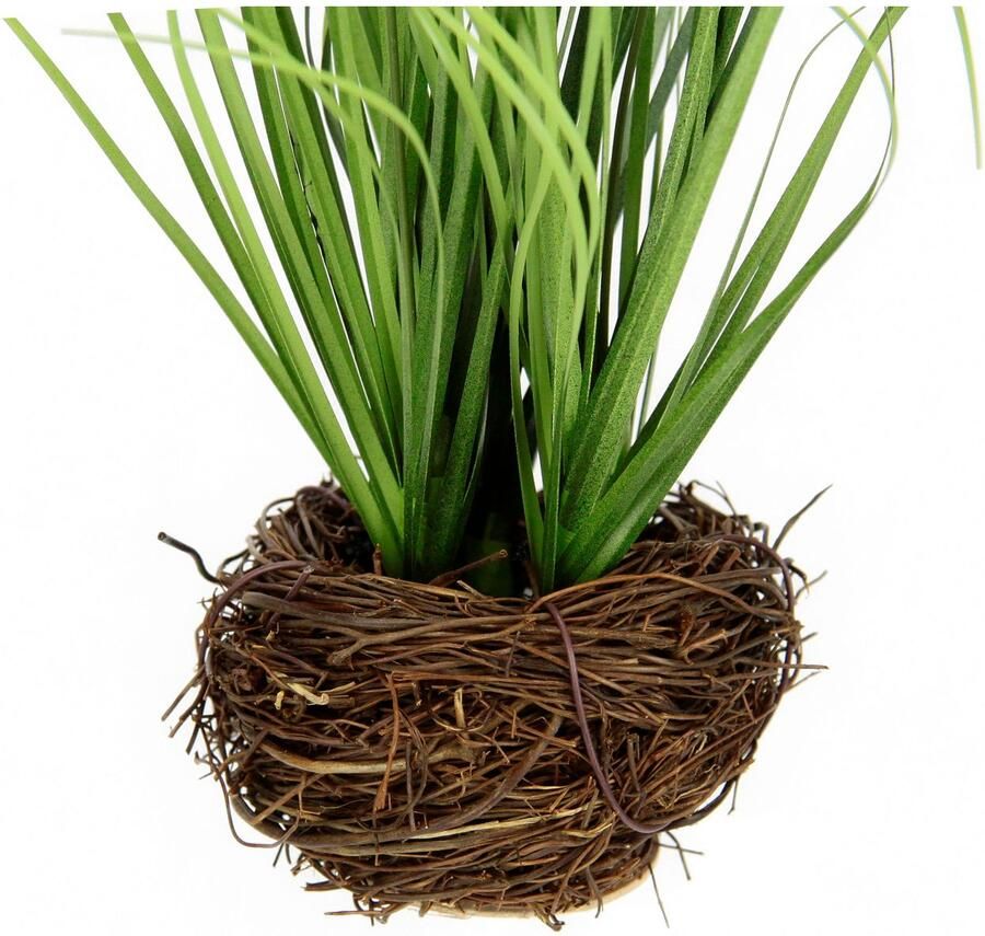I.GE.A. Kunstgras 'Knoopgras' In het takkennest 3-delige set (3 stuks)