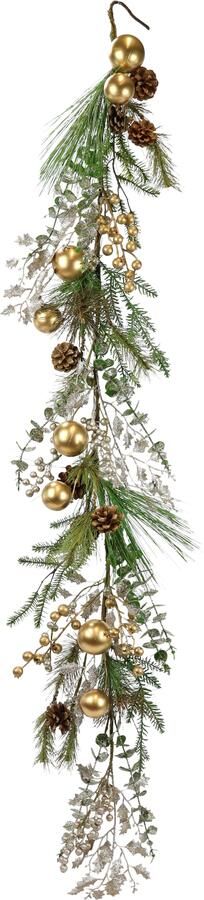 I.GE.A. Kunstguirlande Kerstslinger ballen kegels den Slinger dennen slinger kerstdecoratie eucalyptus kerstballen (1 stuk) - Foto 3