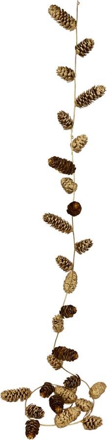 I.GE.A. Kunstguirlande Kunstmatige kerstguirlande met kegels Kerstdecoratie slinger ranke ketting kerstdecoratie (1 stuk) - Foto 3