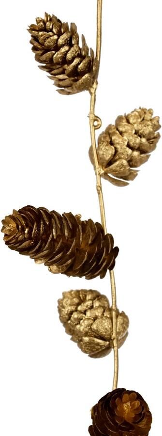 I.GE.A. Kunstguirlande Kunstmatige kerstguirlande met kegels Kerstdecoratie slinger ranke ketting kerstdecoratie (1 stuk) - Foto 2