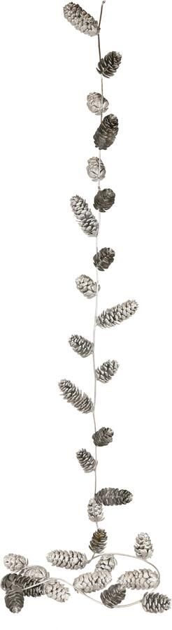 I.GE.A. Kunstguirlande Kunstmatige kerstguirlande met kegels Kerstdecoratie slinger ranke ketting kerstdecoratie (1 stuk) - Foto 3