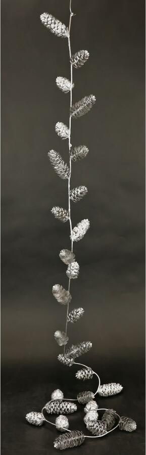 I.GE.A. Kunstguirlande Kunstmatige kerstguirlande met kegels Kerstdecoratie slinger ranke ketting kerstdecoratie (1 stuk) - Foto 2