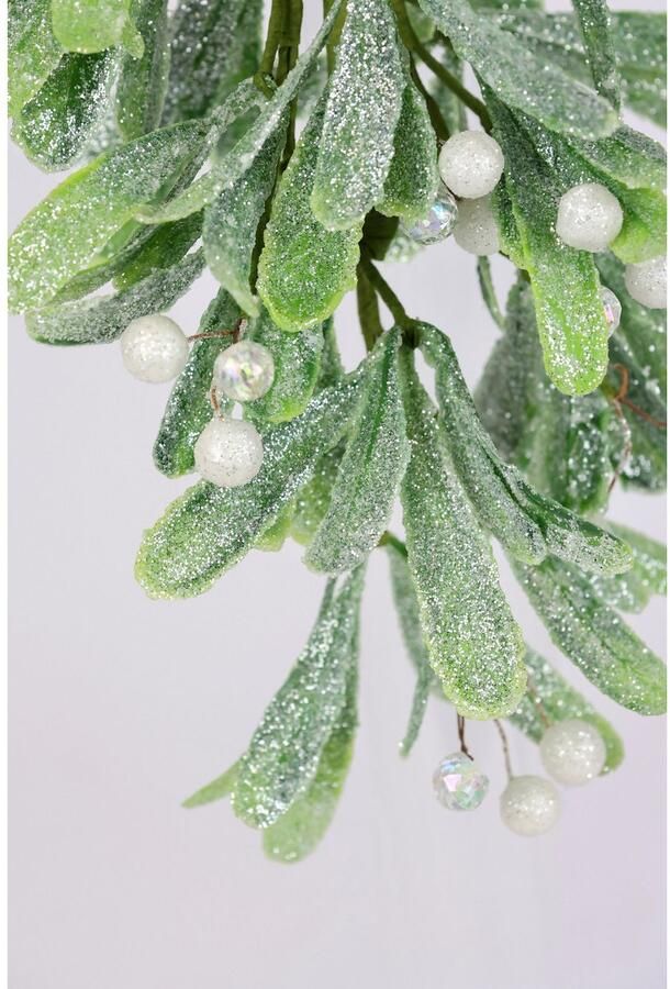 I.GE.A. Kunstguirlande Maretak hanger Met bessen versierde kerstdecoratie deurdecoratie kerstslinger (1 stuk) - Foto 2