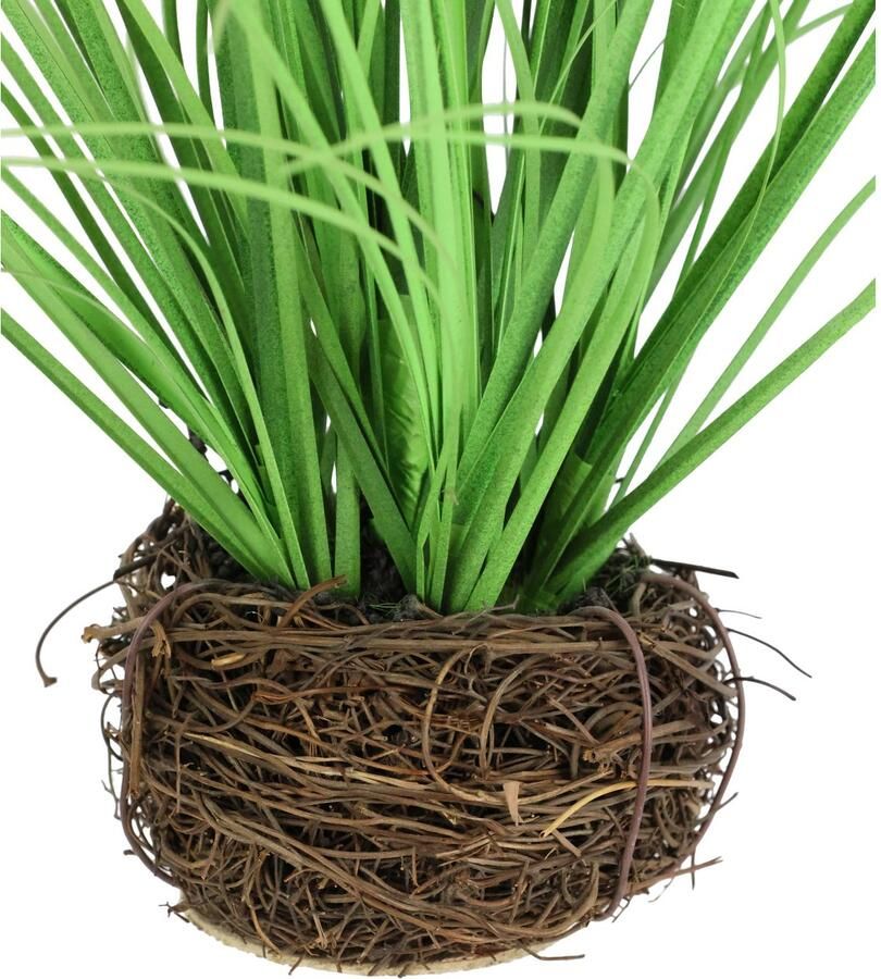 I.GE.A. Kunstplant Gras in takken Kunstmatige grasstruik 2-delige set (2 stuks)