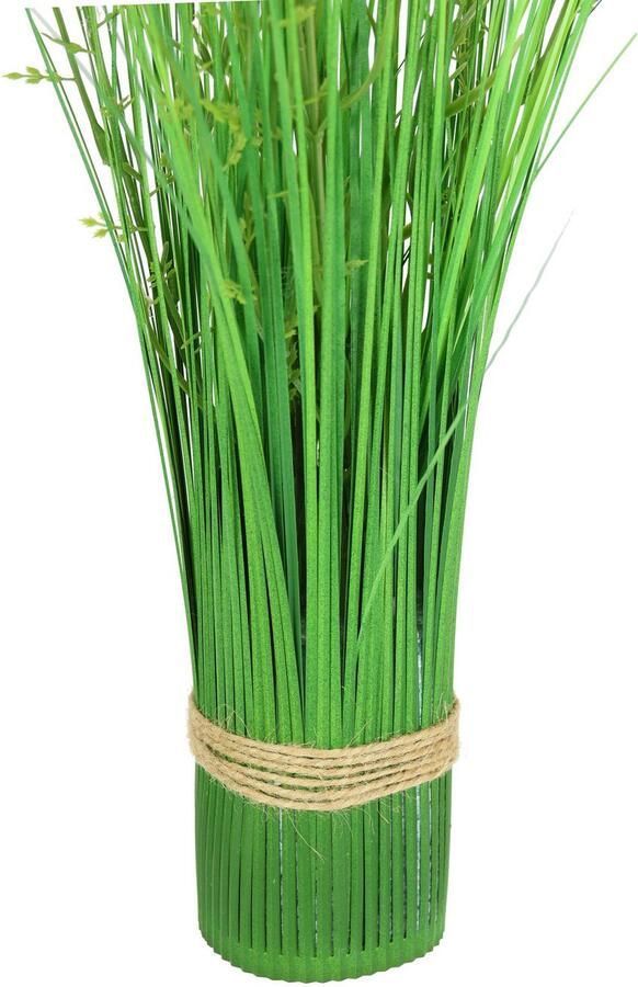 I.GE.A. Kunstplant Kunstmatig grasboeket met bloemen Grasbos decoratie kunstbloemen kunstgras groene plant grassen struiken - Foto 2