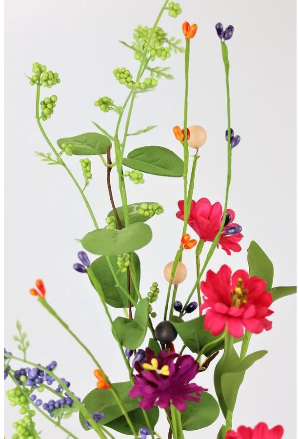 I.GE.A. Kunsttak Kunstmatige bloeitak 2er-set kunstbloem margriet madelief tak decoratietak enkele bloem - Foto 2