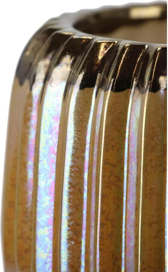 I.GE.A. Siervaas Tafelvaas van keramiek bloemenvasen hoogte ca. 13 cm (1 stuk) - Foto 2