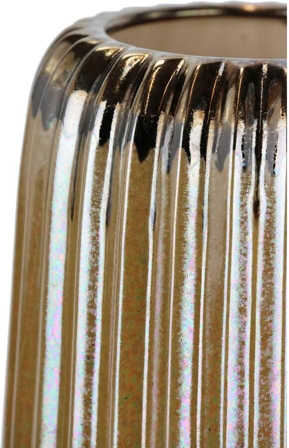 I.GE.A. Siervaas Tafelvaas van keramiek bloemenvasen hoogte ca. 18 cm (1 stuk) - Foto 2