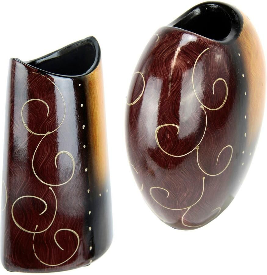 I.GE.A. Siervaas Voor enkele bloemen gedroogde bloemen boeketten of pampas (2 stuks)