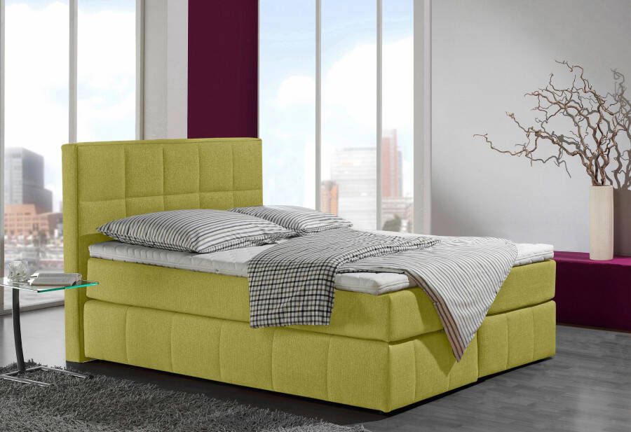 INOSIGN Boxspring Casano met fijne stiksels in 3 matrassoorten 2 hardheden en 5 kleuren - Foto 2