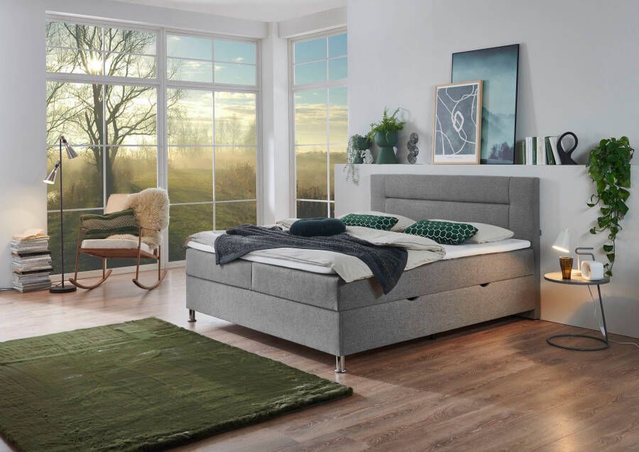 INOSIGN Boxspring Escalon met opbergruimte inclusief topper beschikbaar in de breedtes 120x200 cm en 180x200 cm - Foto 11