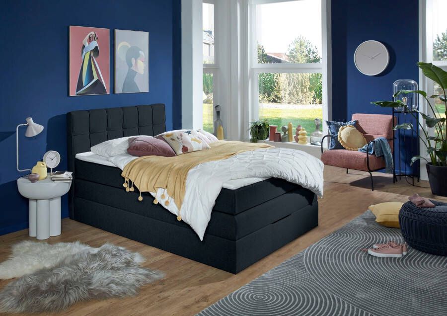 INOSIGN Boxspring Fornoli incl. topmatras en bedkist h3 in twee matrassoorten - Foto 6