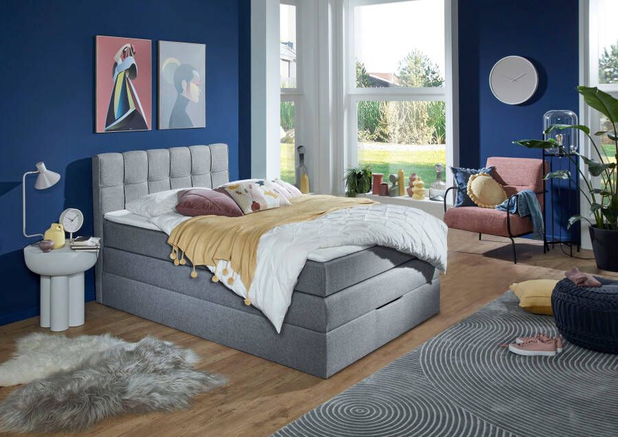 INOSIGN Boxspring Fornoli incl. topmatras en bedkist h3 in twee matrassoorten - Foto 6