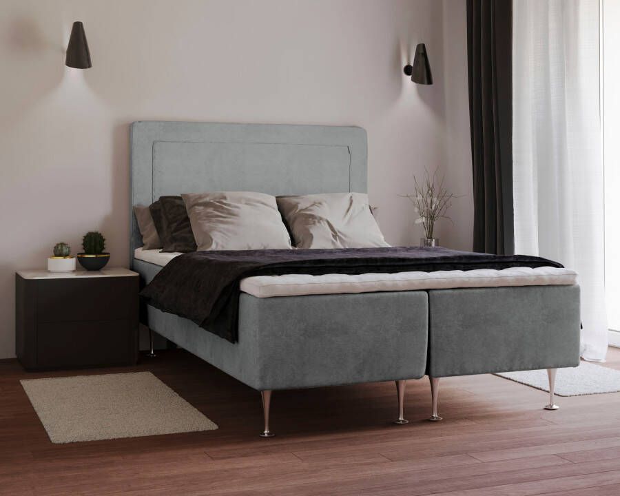 INOSIGN Boxspring Hacer Topmatras H2 of H3 en in breedte 70 80 90 120 140 160 180 ter keuze - Foto 7