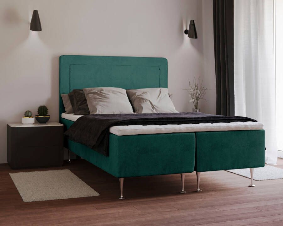 INOSIGN Boxspring Hacer Topmatras H2 of H3 en in breedte 70 80 90 120 140 160 180 ter keuze - Foto 7