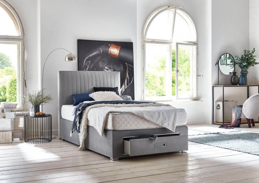 INOSIGN Boxspring Mackay 100% veganistisch gemakkelijk te onderhouden overtrekstof met lade - Foto 10