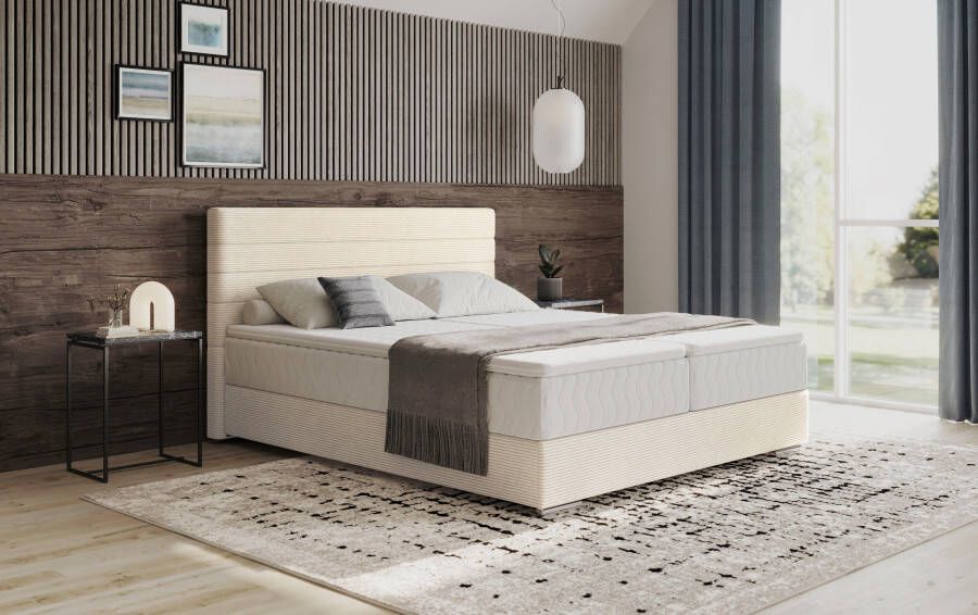 Mr. Couch Boxspring Stratus 2 incl. matrassen en bedlades