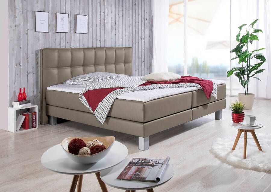 INOSIGN Boxspring Tavira in 4 breedten 4 kleuren en 3 matrassoorten incl. topmatras - Foto 5
