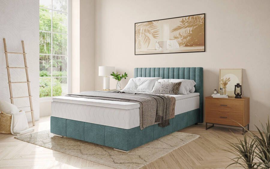 INOSIGN Boxspring Thor met bedbodem incl. matras topverkoper Topmatras en sierkussen in verschillende hardheden beschikbaar - Foto 5