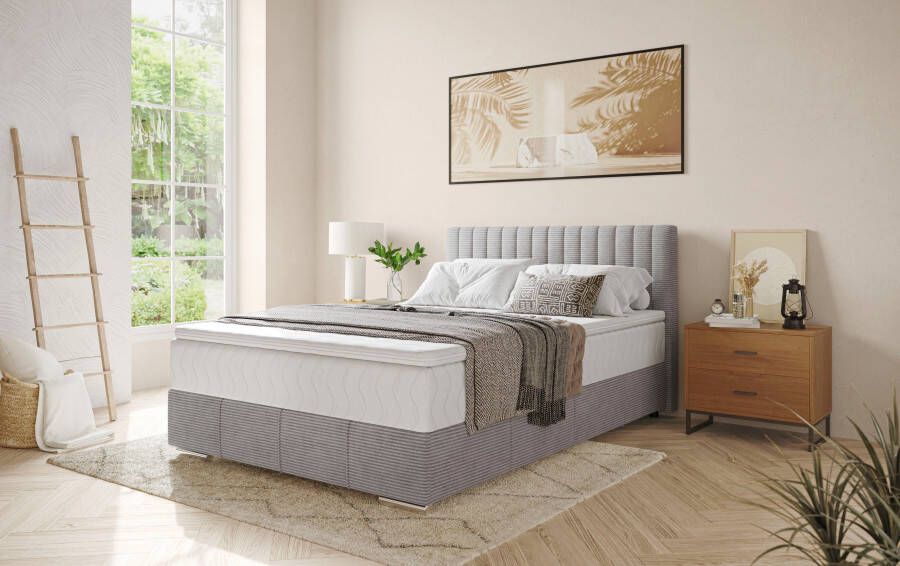 INOSIGN Boxspring Thor met bedbodem incl. matras topverkoper Topmatras en sierkussen in verschillende hardheden beschikbaar