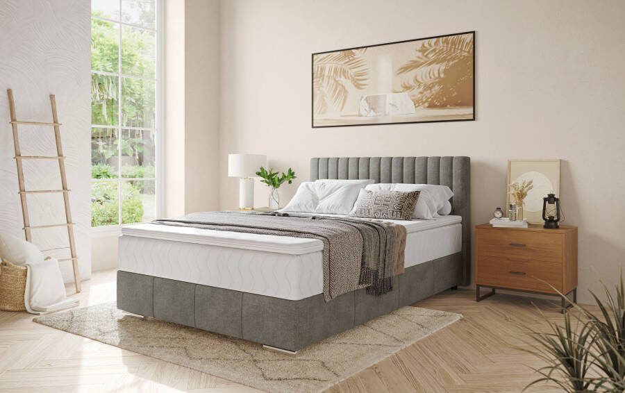 INOSIGN Boxspring Thor met bedbodem incl. matras topverkoper Topmatras en sierkussen in verschillende hardheden beschikbaar - Foto 5