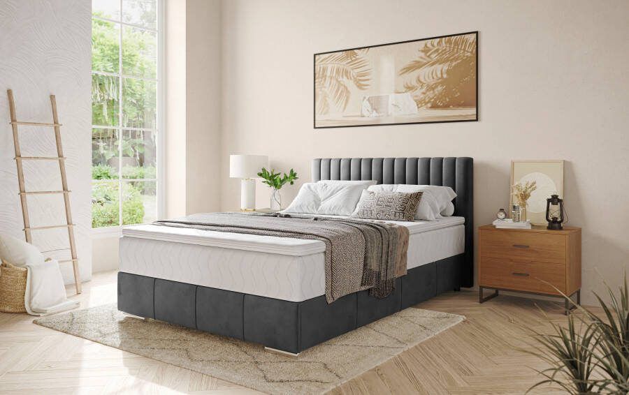 INOSIGN Boxspring Thor met bedbodem incl. matras topverkoper Topmatras en sierkussen in verschillende hardheden beschikbaar